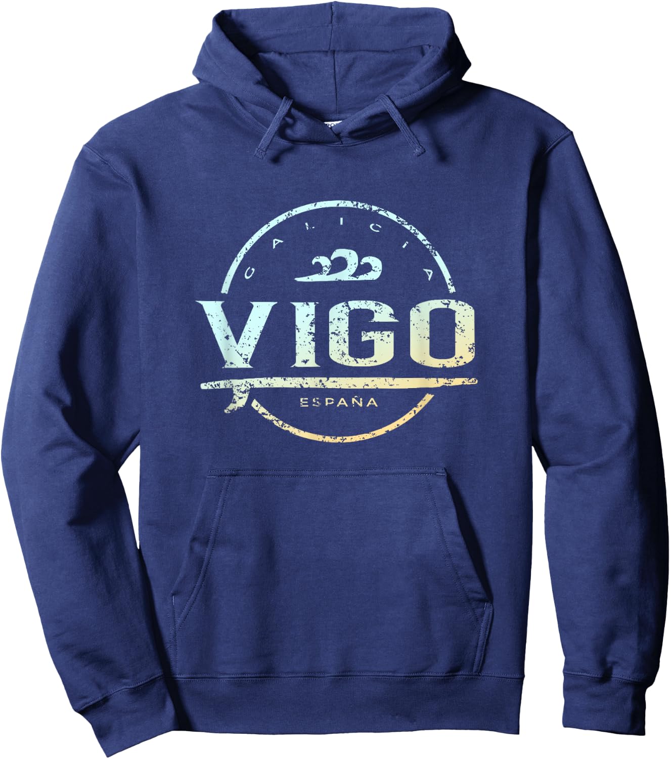 Vigo España - Retro Vigo Spain Vintage Surf Hoodie - Hoodie | Navy