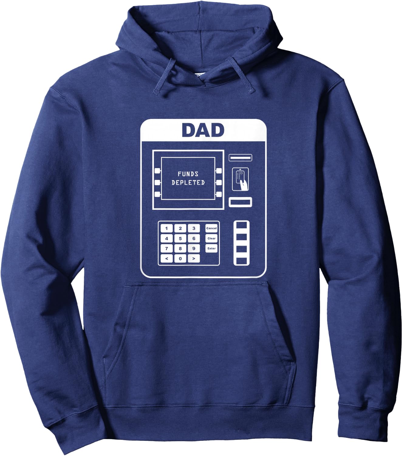 Dad - ATM - Shirt Father's Gift Hoodie - Hoodie | Navy