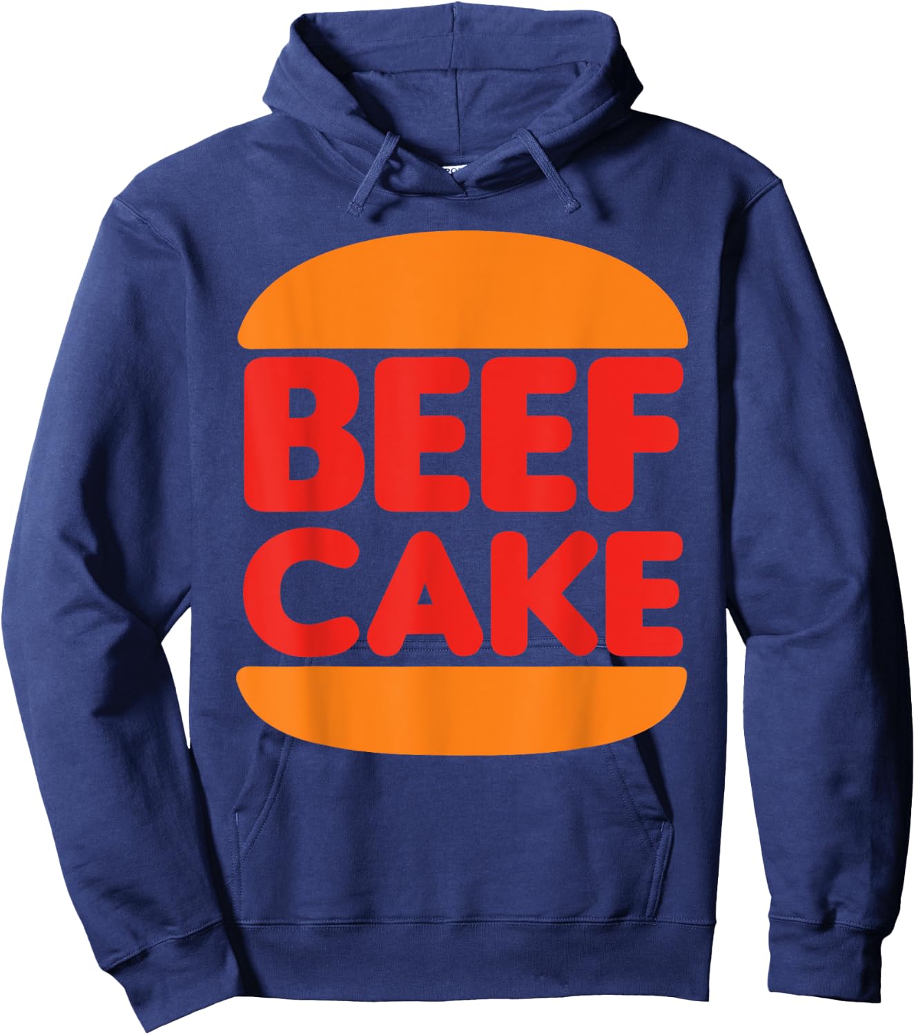 Beefcake Burger For Muscle And Gym Hoodie - Hoodie | Navy