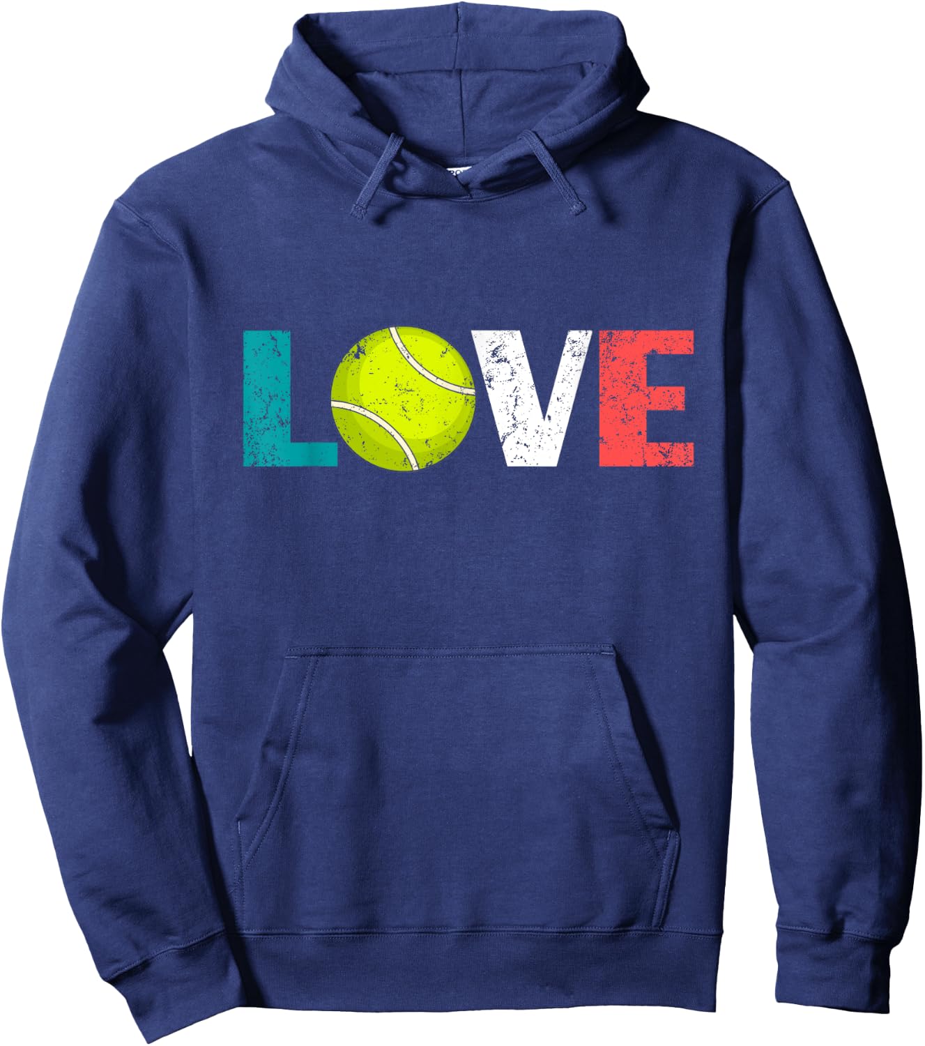 I Love Tennis - Ball Player Cool Tennis Girl Boy Hoodie - Hoodie | Navy