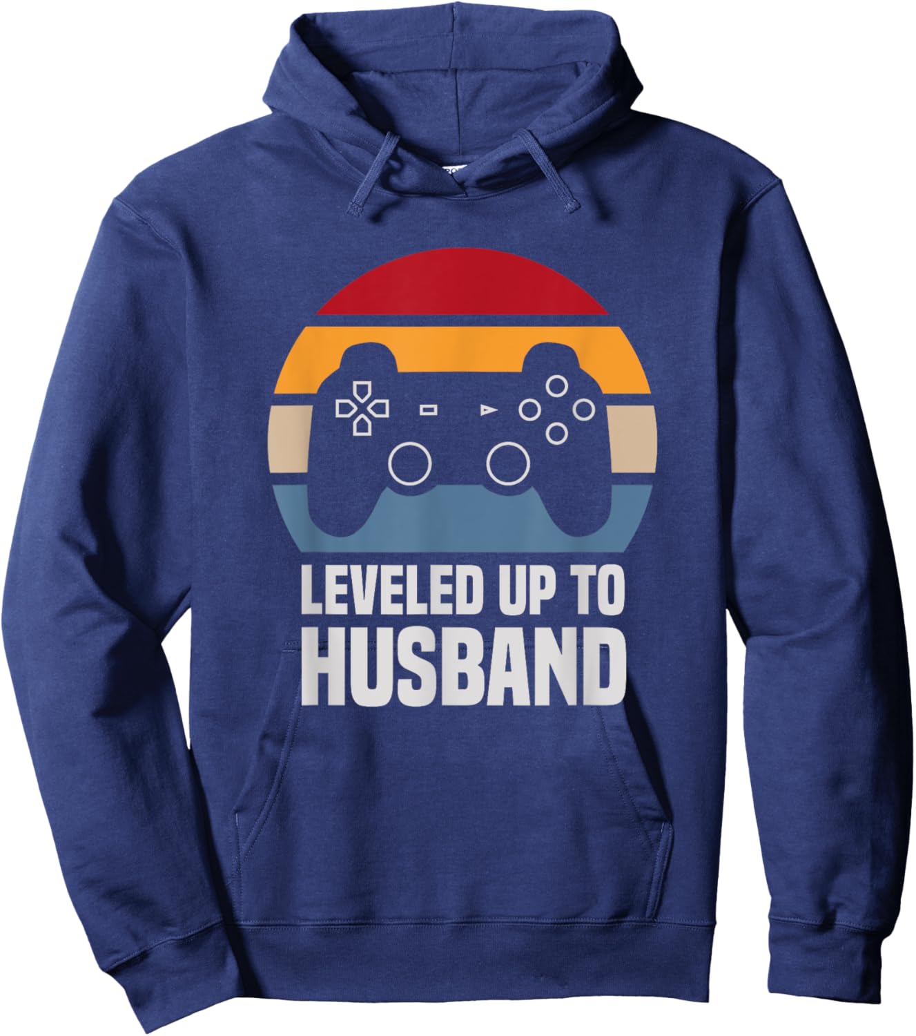 Leveled Up To Husband Gifts Newly Married Couple Hoodie - Hoodie | Navy