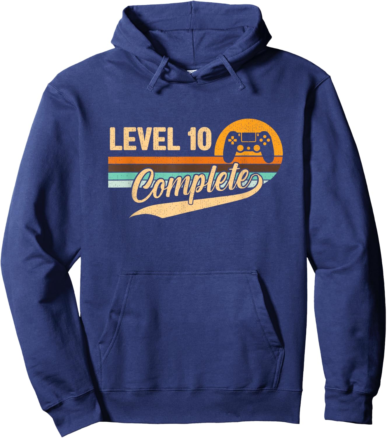 10th Wedding Anniversary 10 Year Him & Her Level 10 Complete Hoodie - Hoodie | Navy