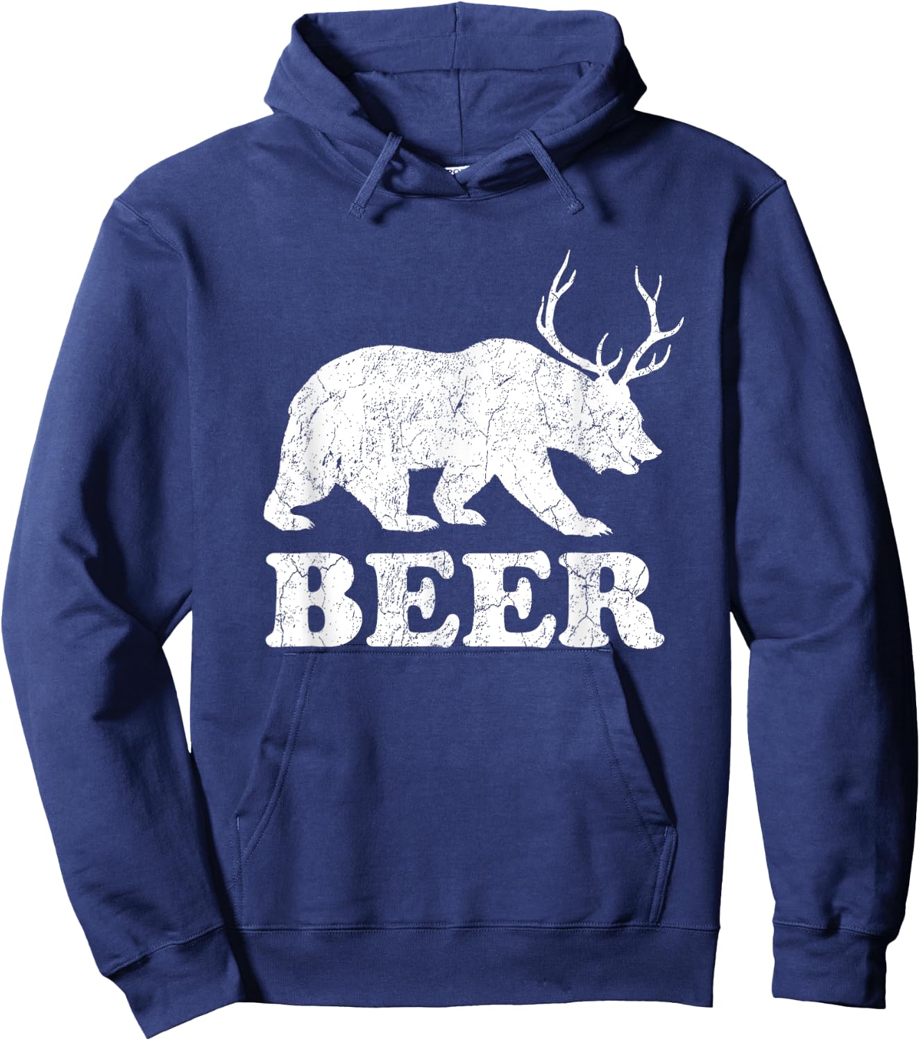 Beer-Bear-Deer-Funny-Gift-For-Beer-Lovers-Drinkers-Men-Women Hoodie - Hoodie | Navy