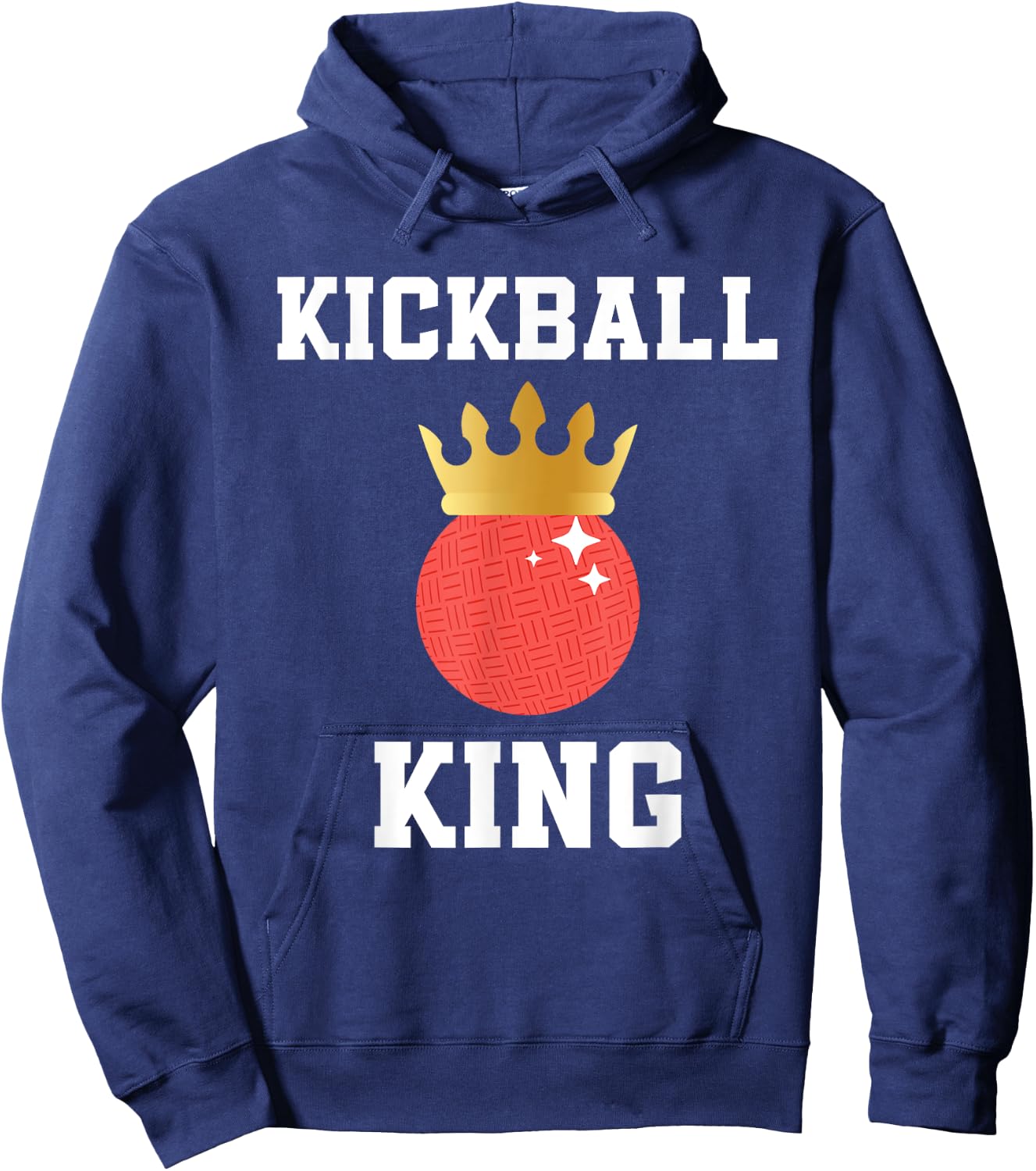 Kickball King Outfit Kickball Player For Boys And Men Hoodie - Hoodie | Navy
