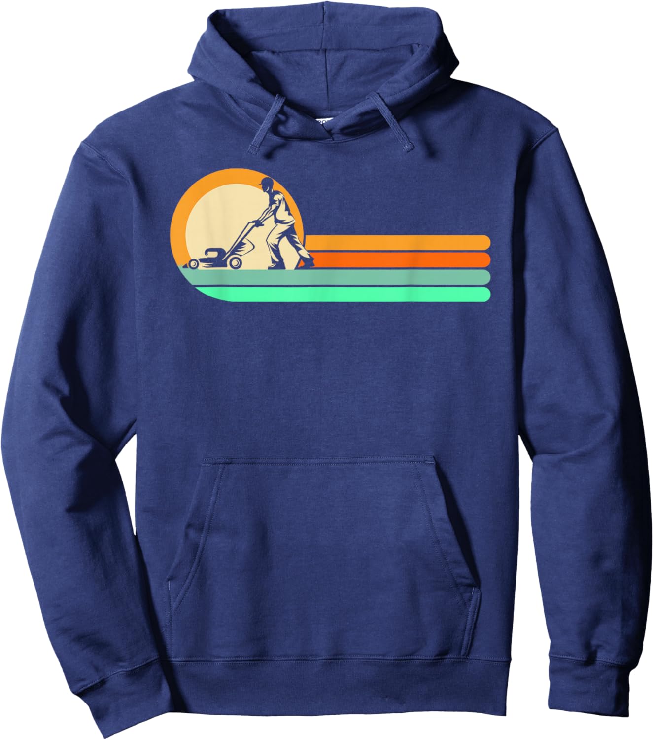 Funny Lawn Mowing - Lawn Mower Shirt Hoodie - Hoodie | Navy
