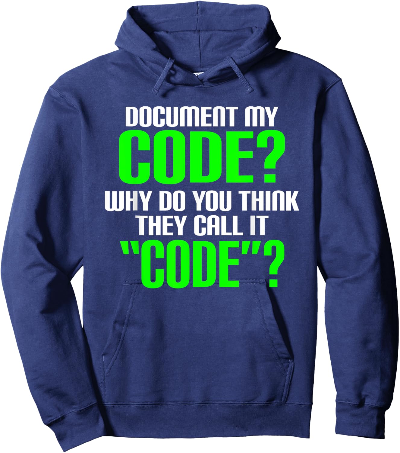 Document My Code Hoodie - Hoodie | Navy