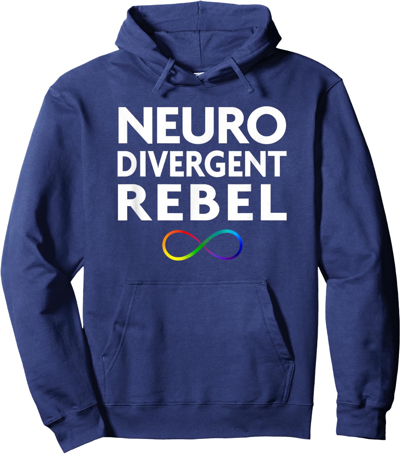 Red Instead Autism Neurodivergent Rebel Hoodie - Hoodie | Navy