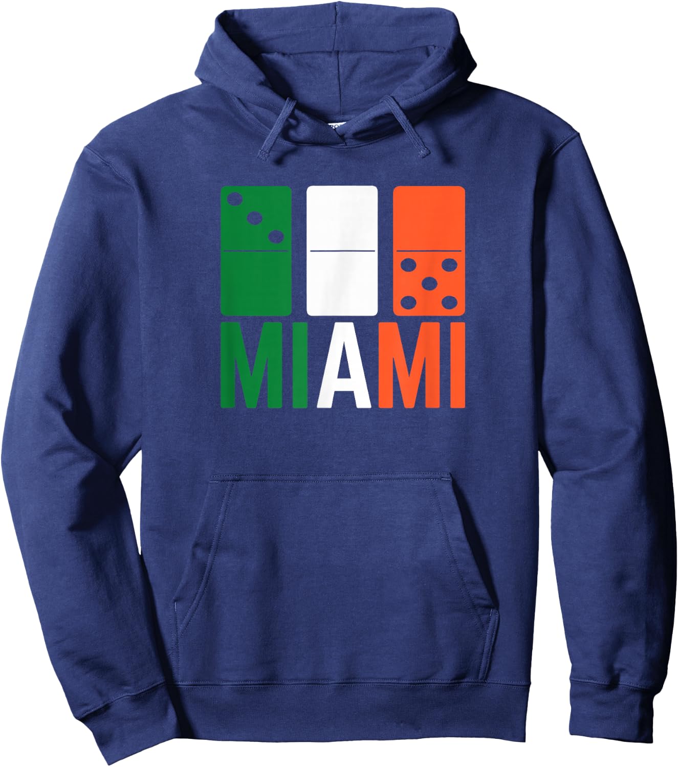 Three Zero Five 305 Miami Domino Hoodie - Hoodie | Navy