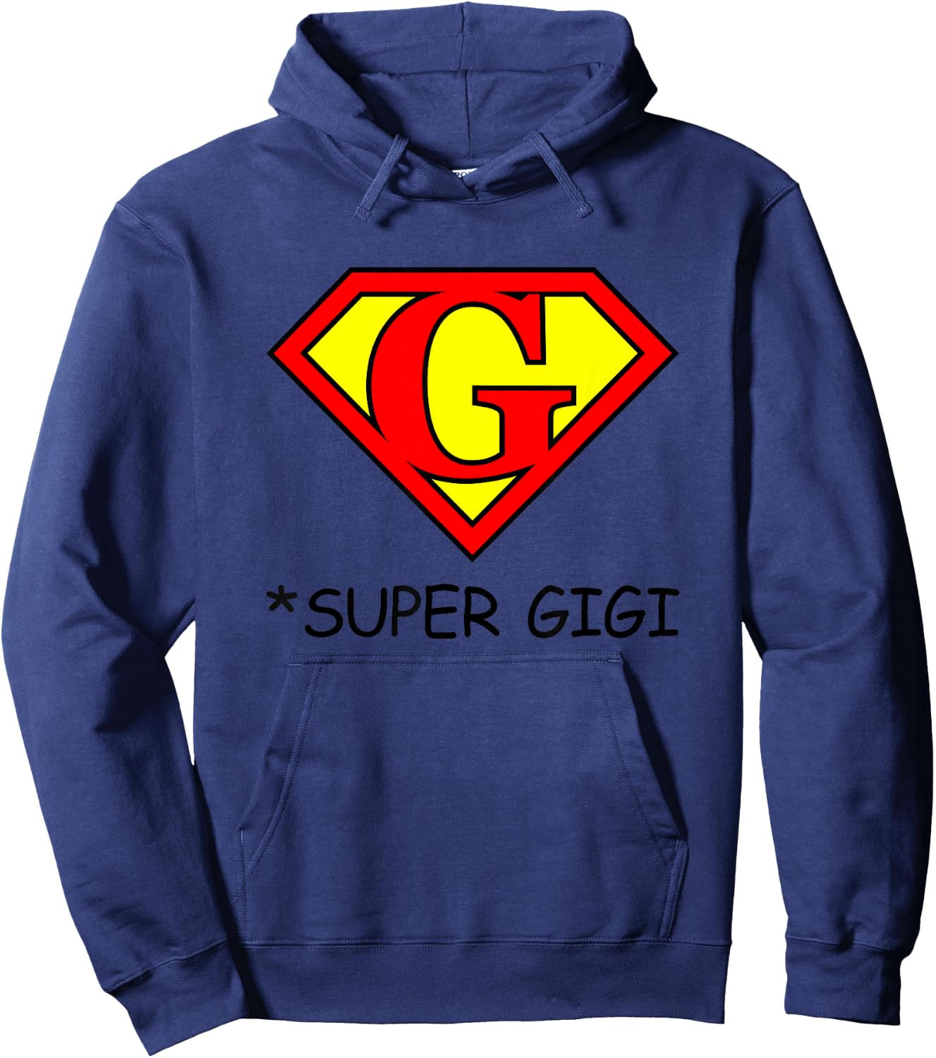 Super GIGI Shirt, Super Grandma, Grandma Superhero Hoodie - Hoodie | Navy