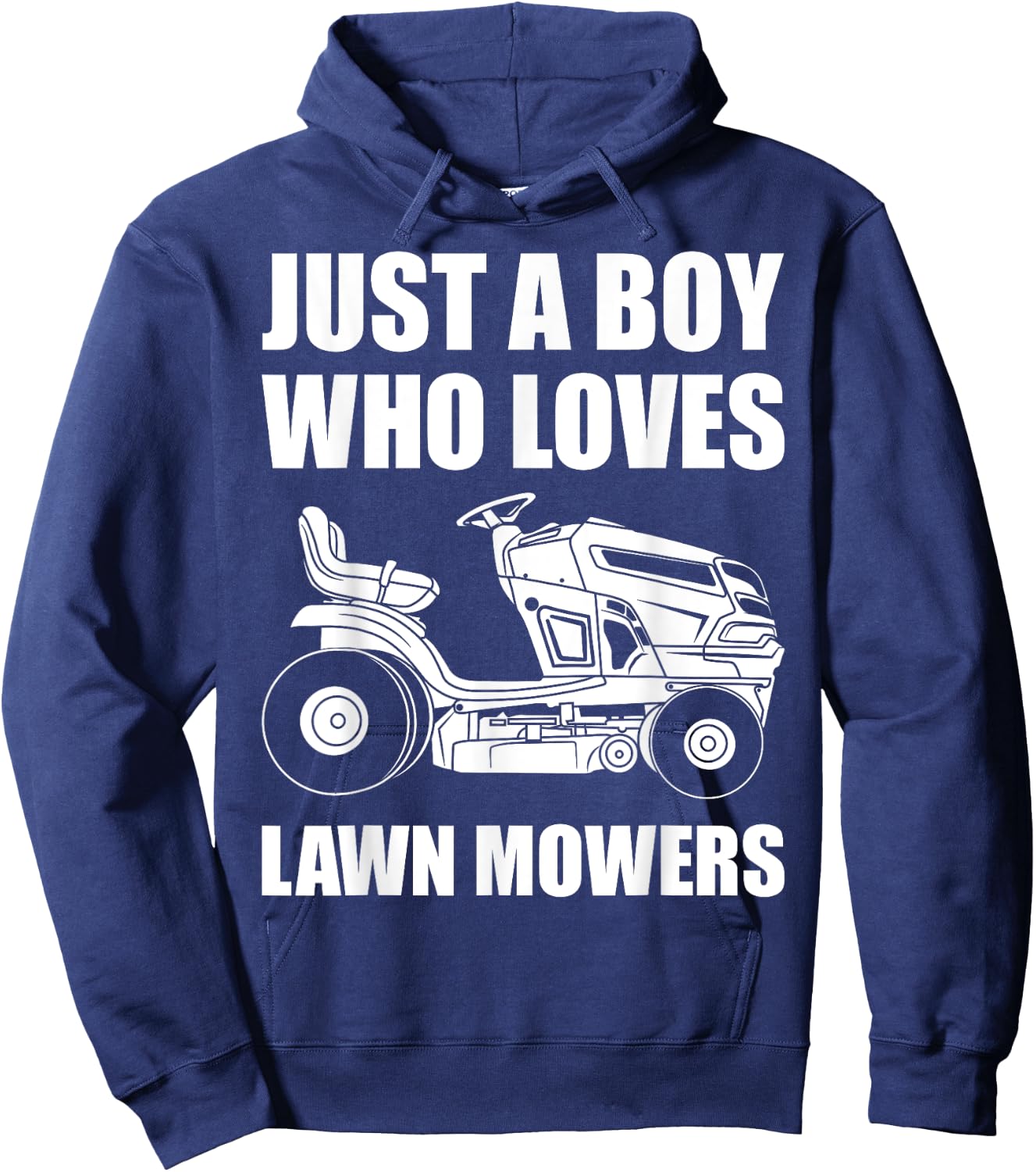 Cool Lawn Mower Design For Boys Kids Men Lawn Mowing Lovers Hoodie - Hoodie | Navy