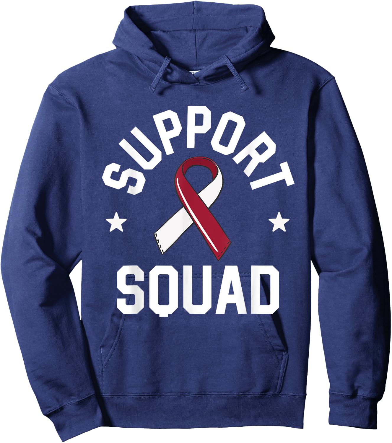 Oral Cancer Support Squad Head And Neck Cancer Awareness Hoodie - Hoodie | Navy
