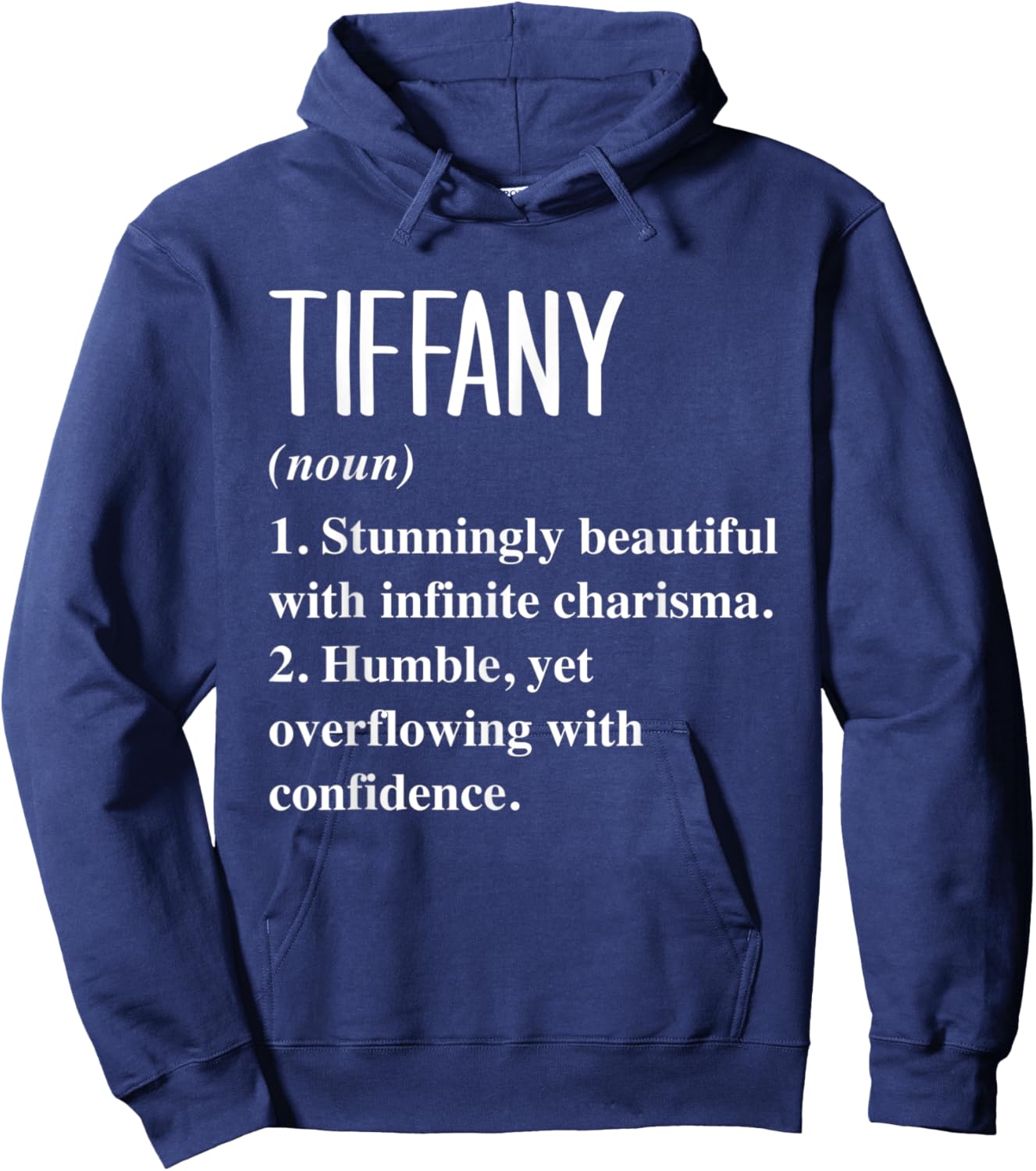 Tiffany First Name Definition Personalized Gift Hoodie - Hoodie | Navy