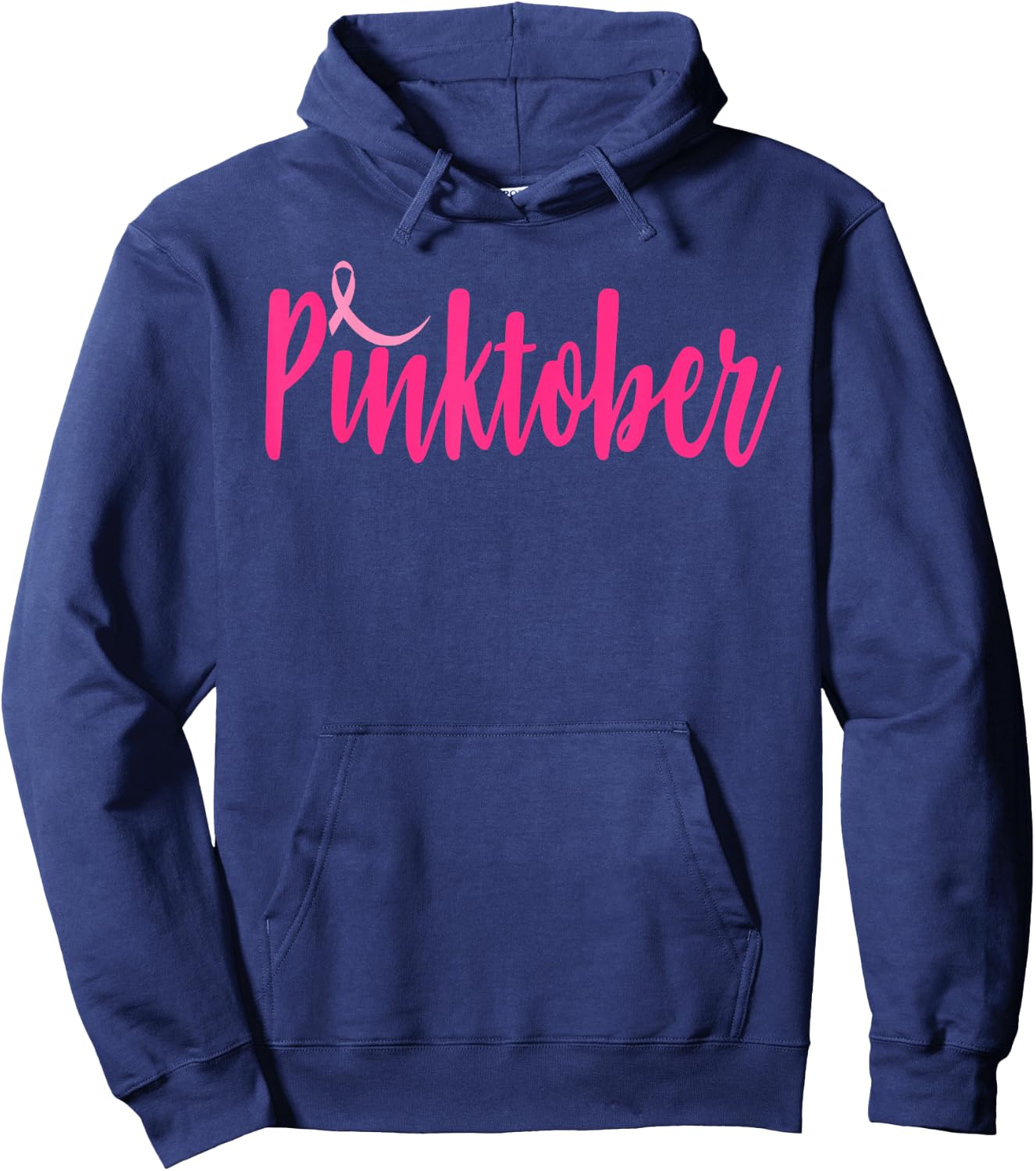 Pinktober Breast Cancer Awareness Cure inspire ladies Hoodie - Hoodie | Navy