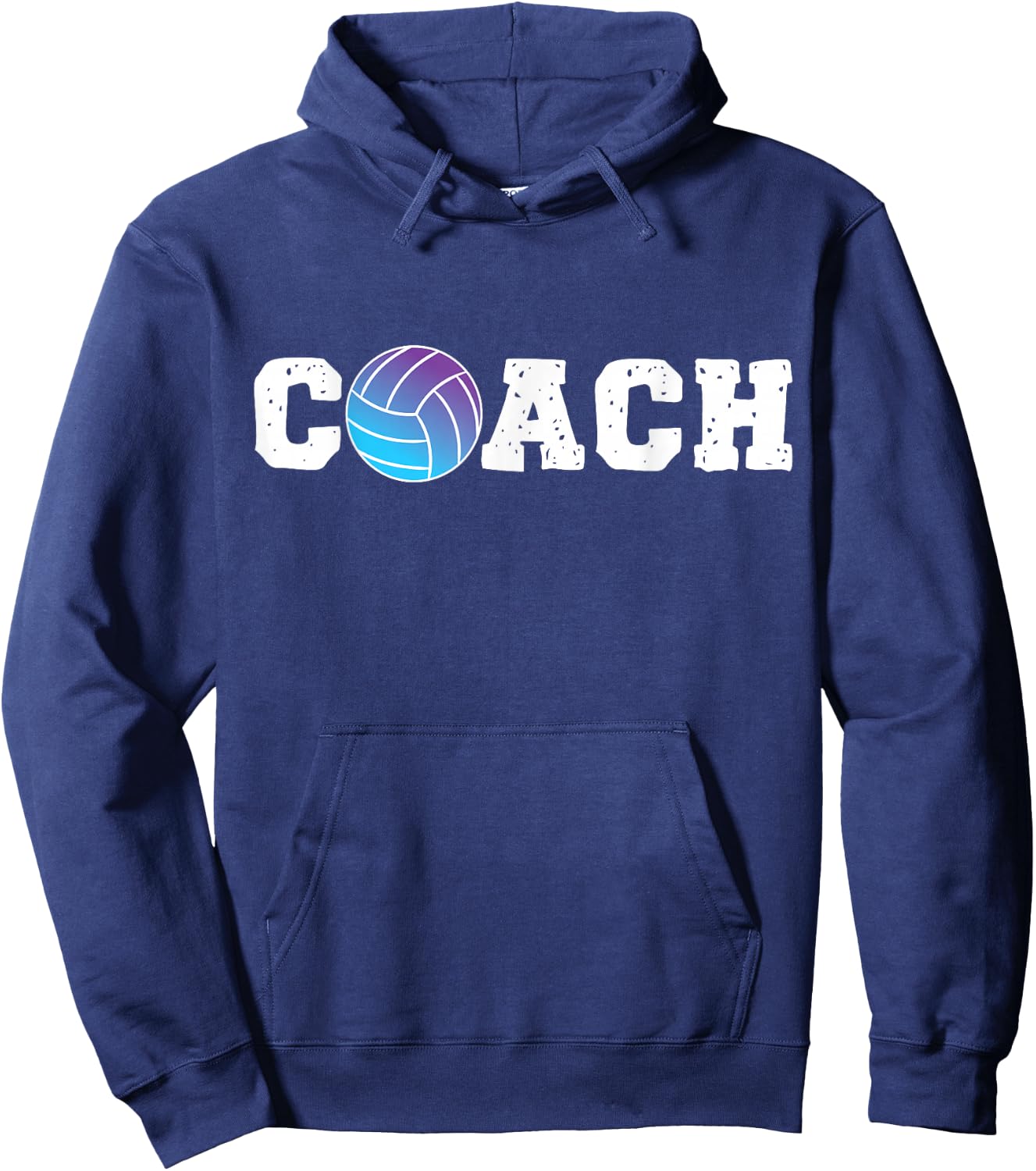 Team Coach Coach Volleyball Player Hoodie - Hoodie | Navy