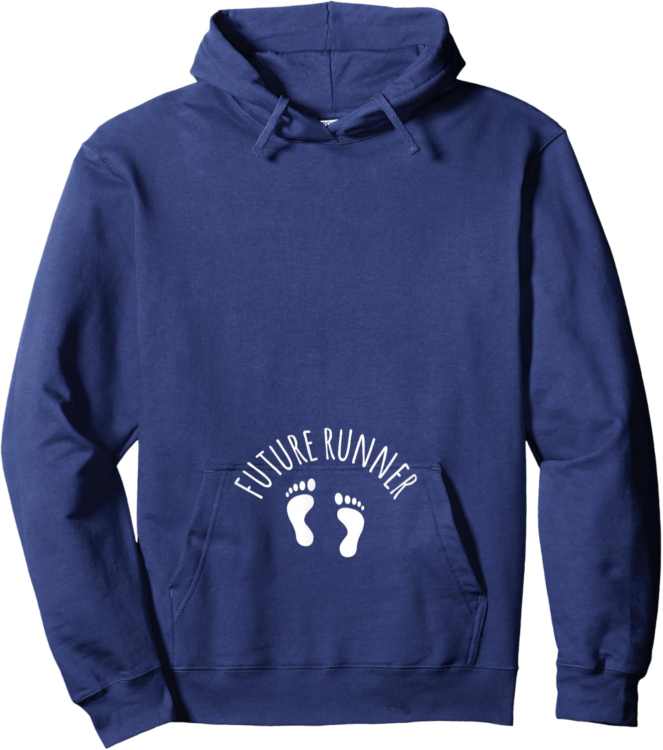 Pregnant Running Shirt - Future Runner Hoodie - Hoodie | Navy
