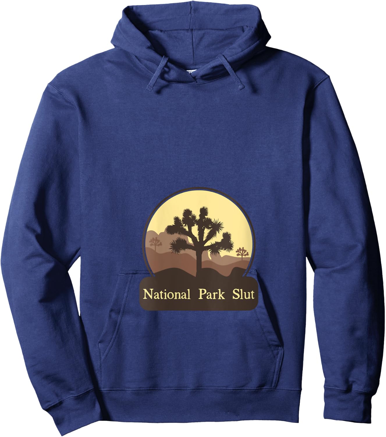National Park Slut V-Neck Hoodie - Hoodie | Navy