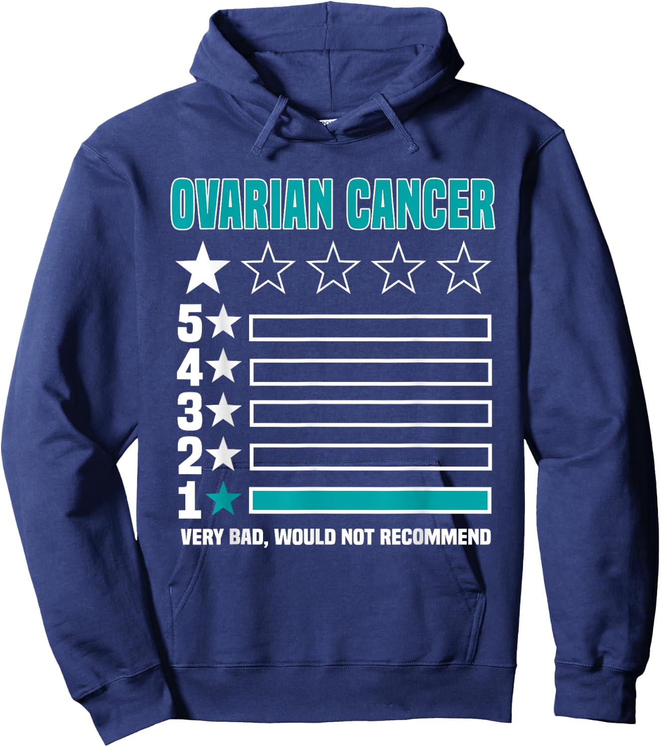 Ovarian Cancer Ovary Women Mother's Day Hoodie - Hoodie | Navy