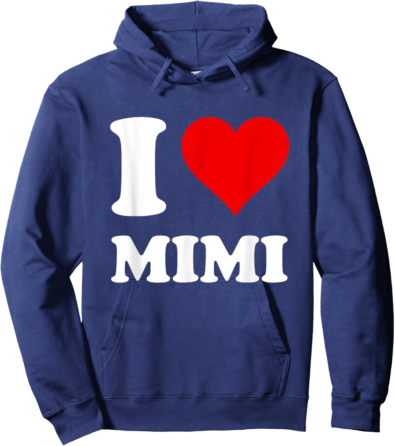 Red Heart I Love Mimi Hoodie - Hoodie | Navy