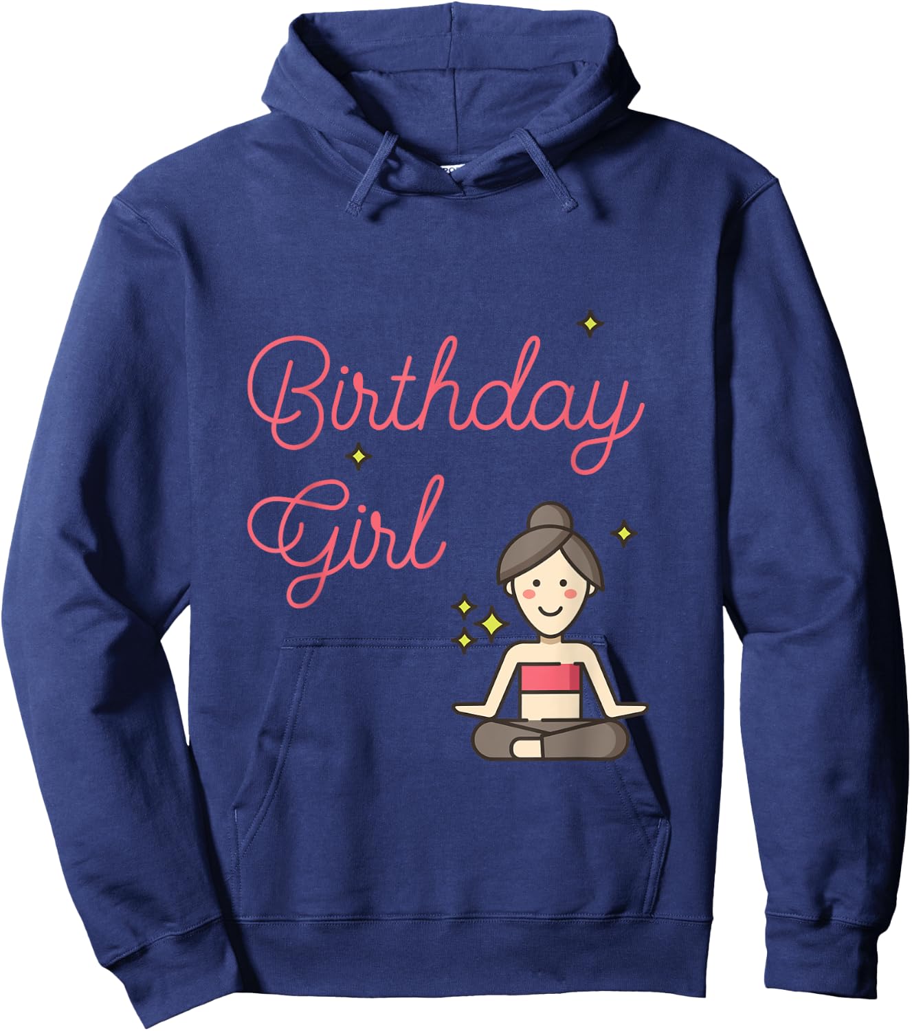 Birthday Girl Yoga Party Hoodie - Hoodie | Navy