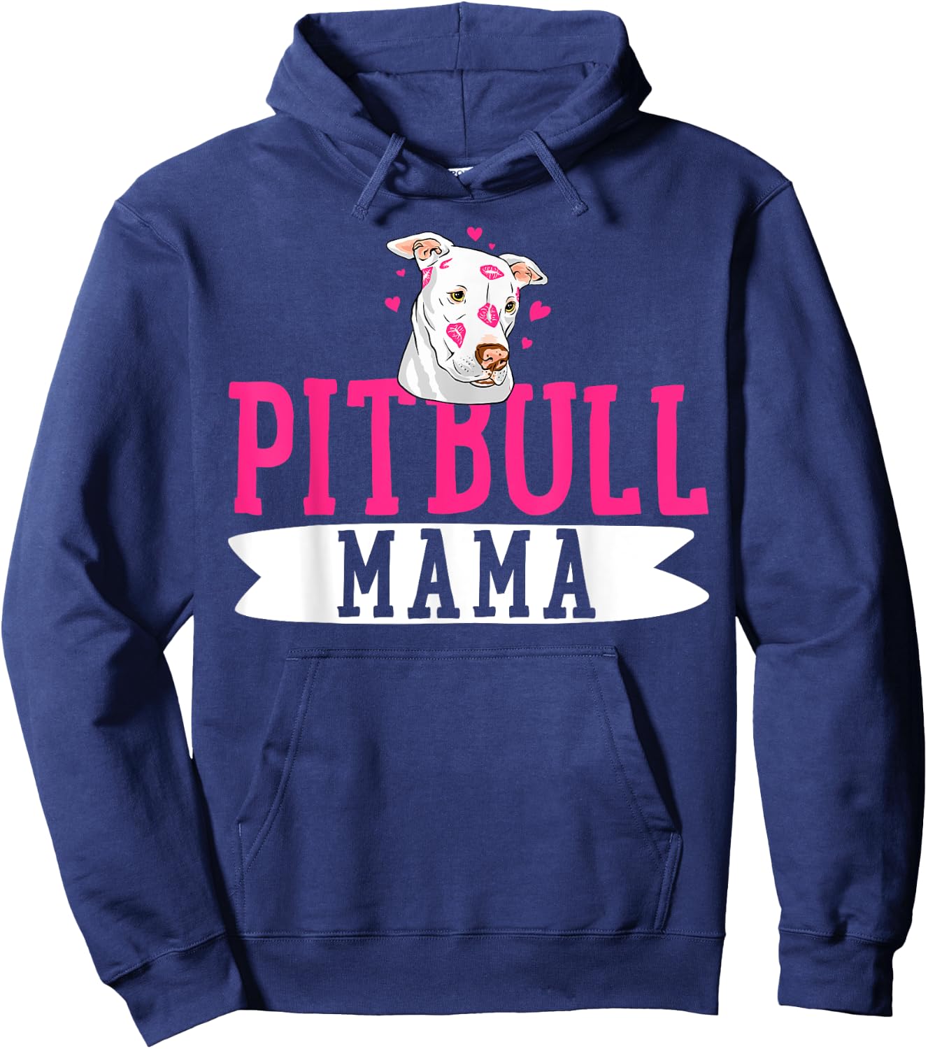 Pitbull Mama Pit Bull Terrier Dog Pibble Owner Mother's Day Hoodie - Hoodie | Navy