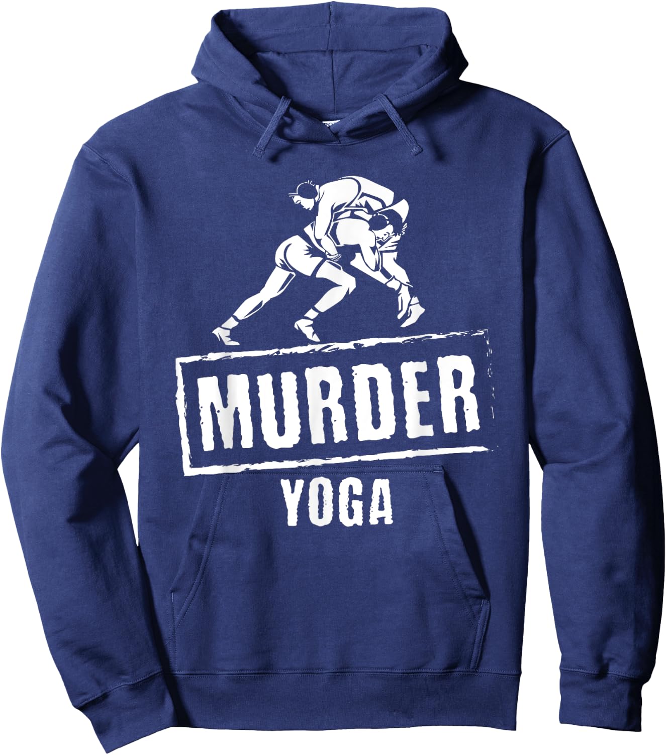 Funny Murder Yoga Fighter Wrestling Gear Wrestling Rules Hoodie - Hoodie | Navy