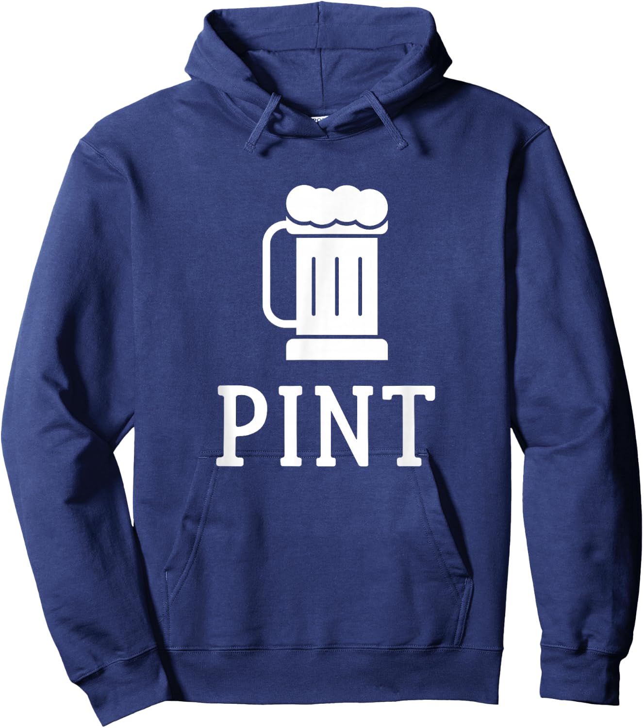 Pint Half Pint Matching Shirts Beer Glass Father's Day Gift Hoodie - Hoodie | Navy
