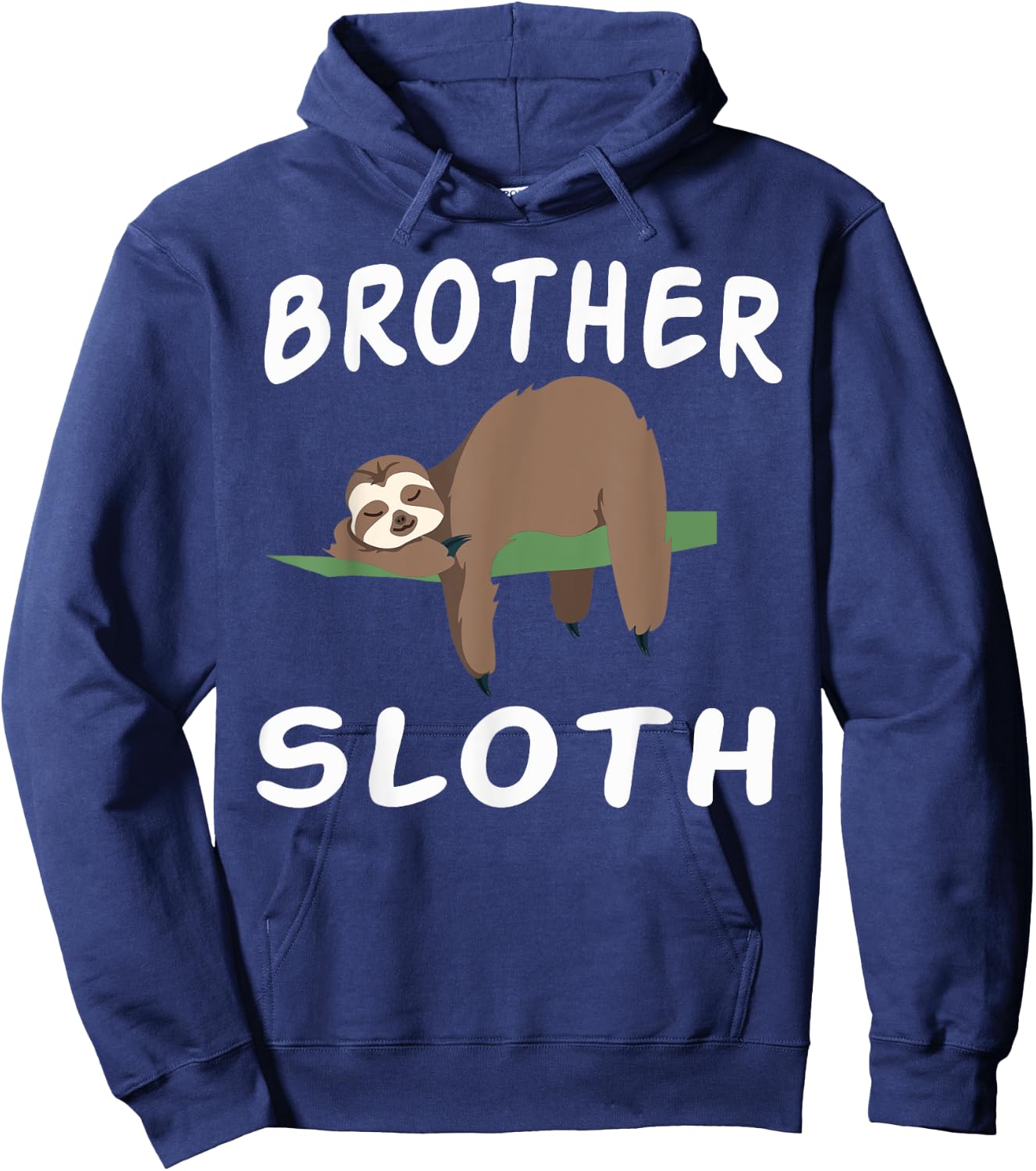 Brother Sloth Matching Family Funny Sleeping sloths Hoodie - Hoodie | Navy