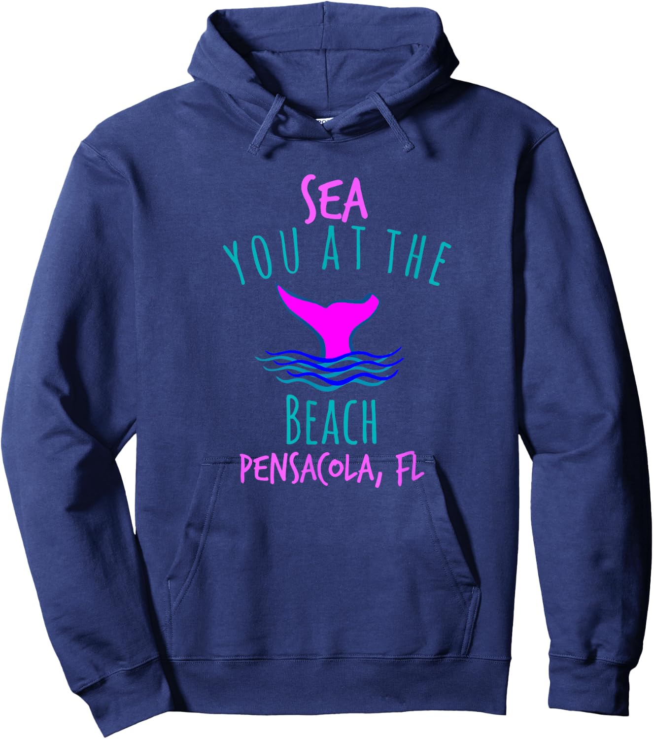 PENSACOLA BEACH Sea You At The Beach Great for Groups Men Women Girls Kids Hoodie - Hoodie | Navy