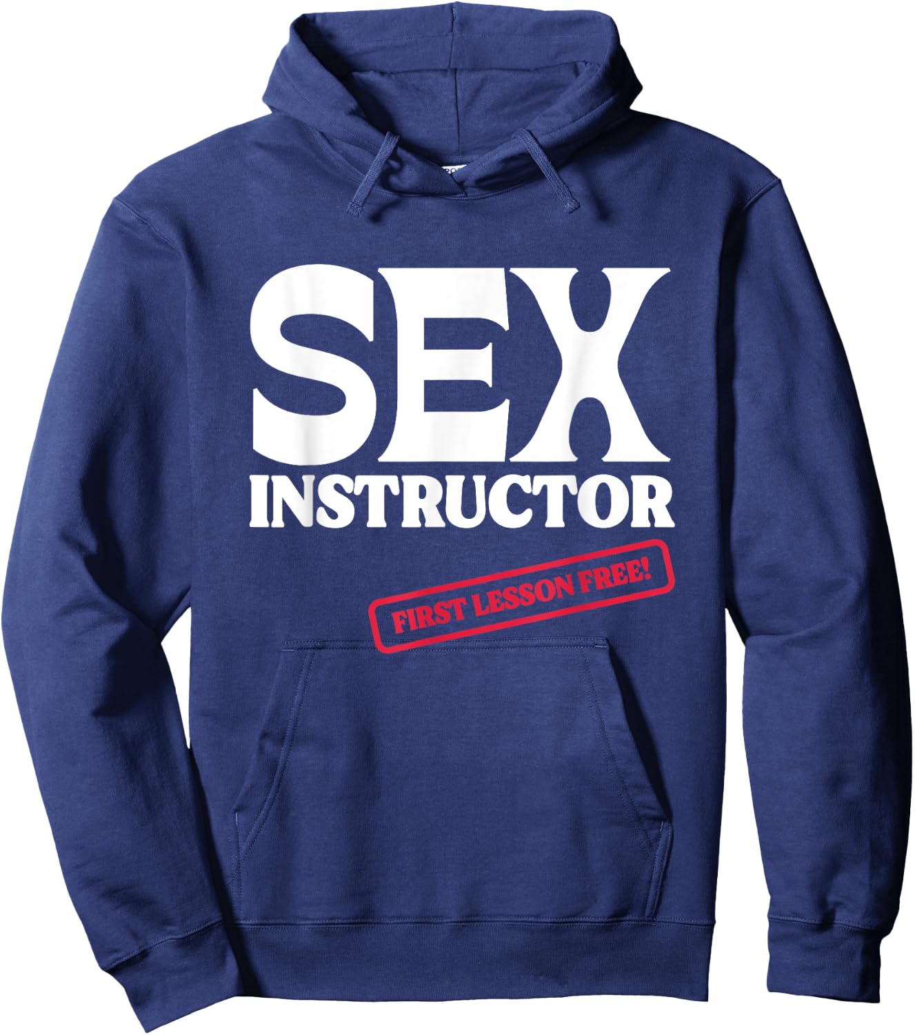 Sex Instructor First Lesson Free! Bachelorette Party Hoodie - Hoodie | Navy