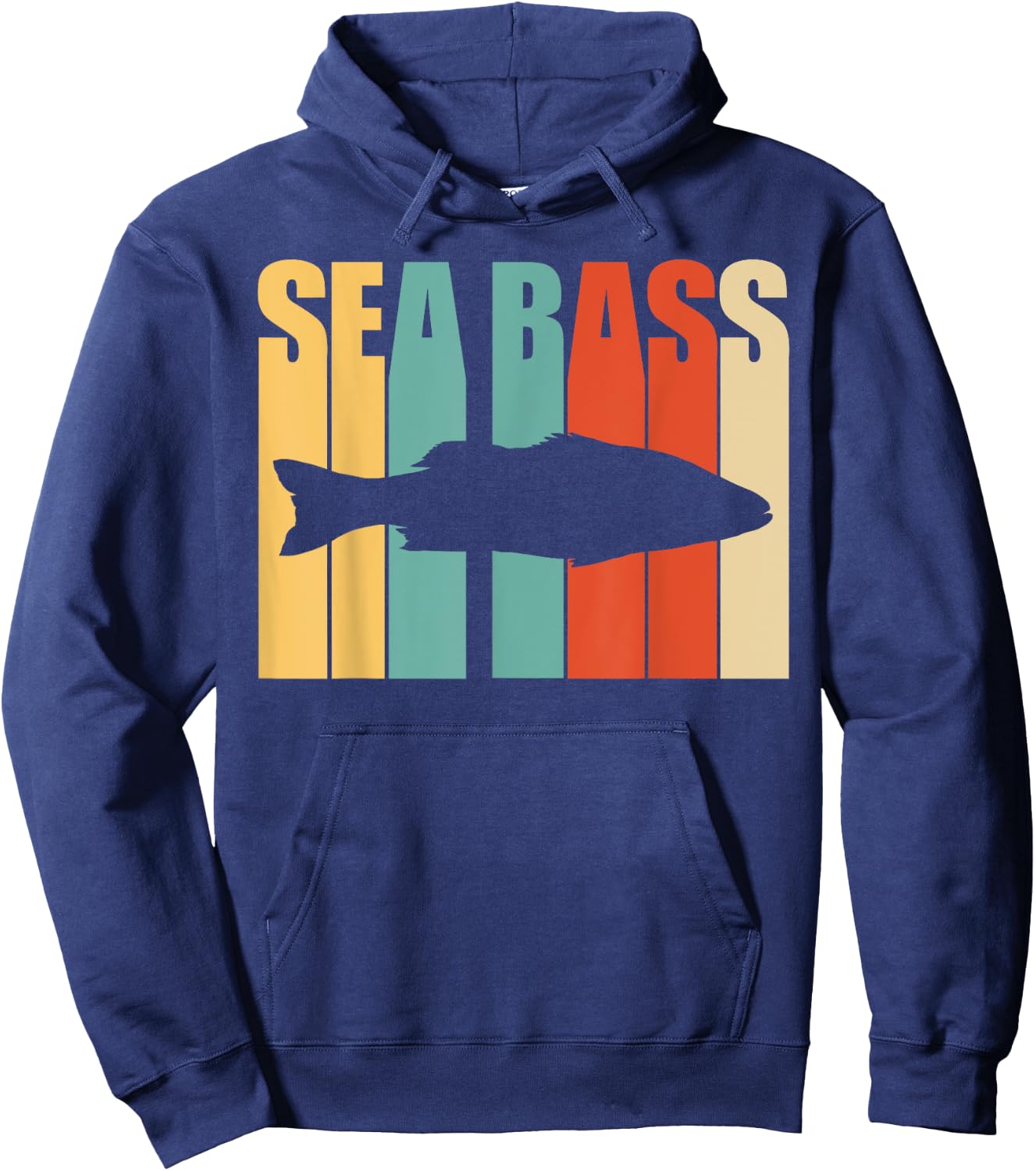 Seabass Shirt - Seabass Fishing Hoodie - Hoodie | Navy