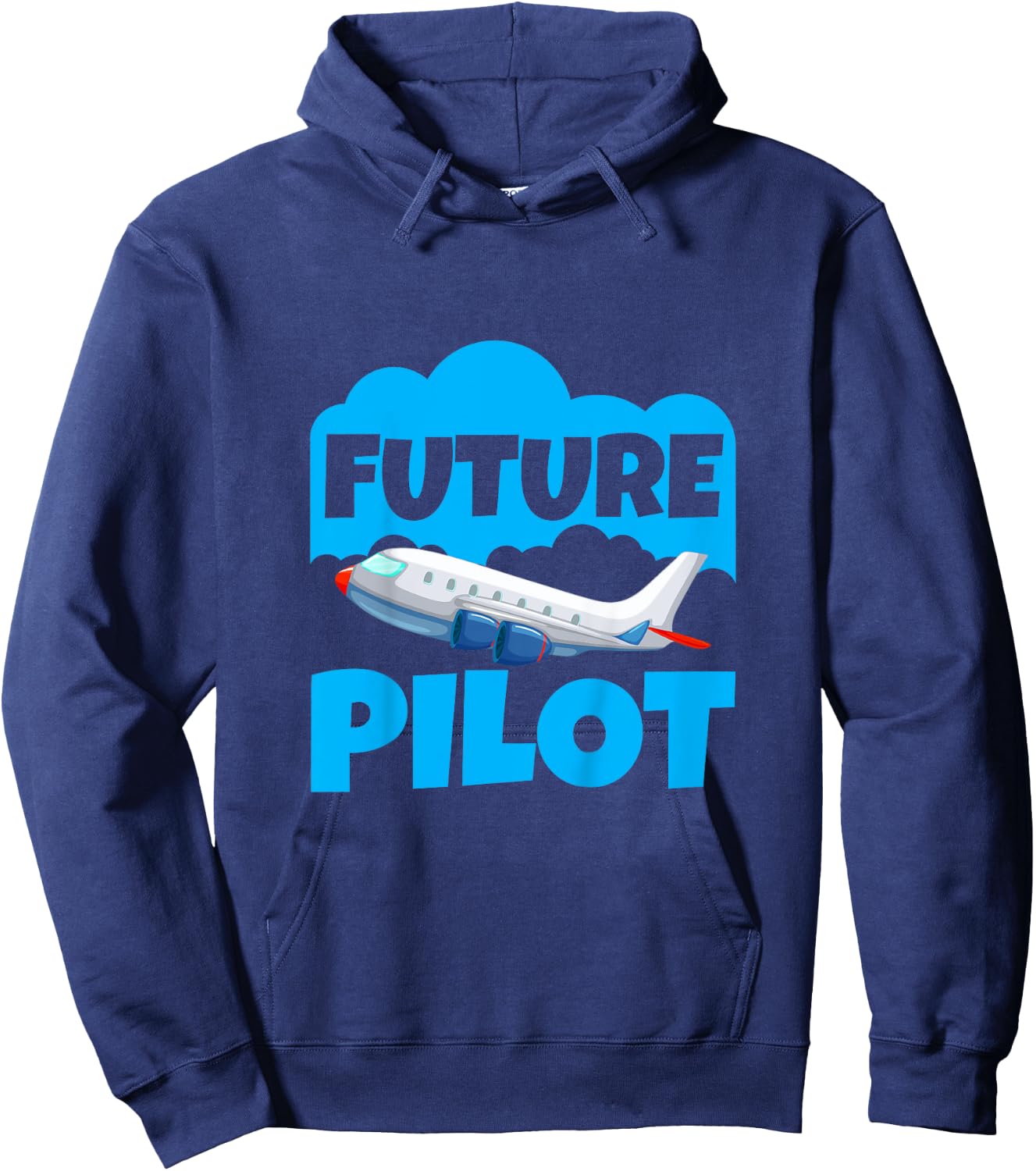 Kids Future Pilot of Airplanes, Toddler Boy Girl, Kid Pilot Hoodie - Hoodie | Navy