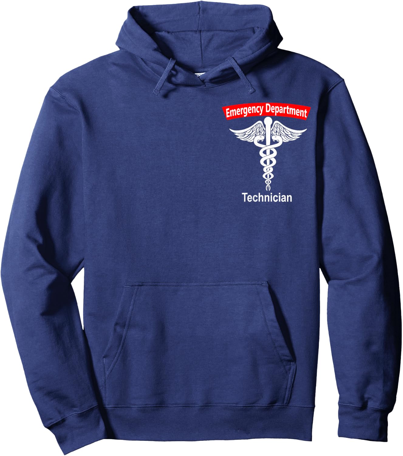 Emergency Department Technician ED Tech Medical Caduceus ER Hoodie - Hoodie | Navy