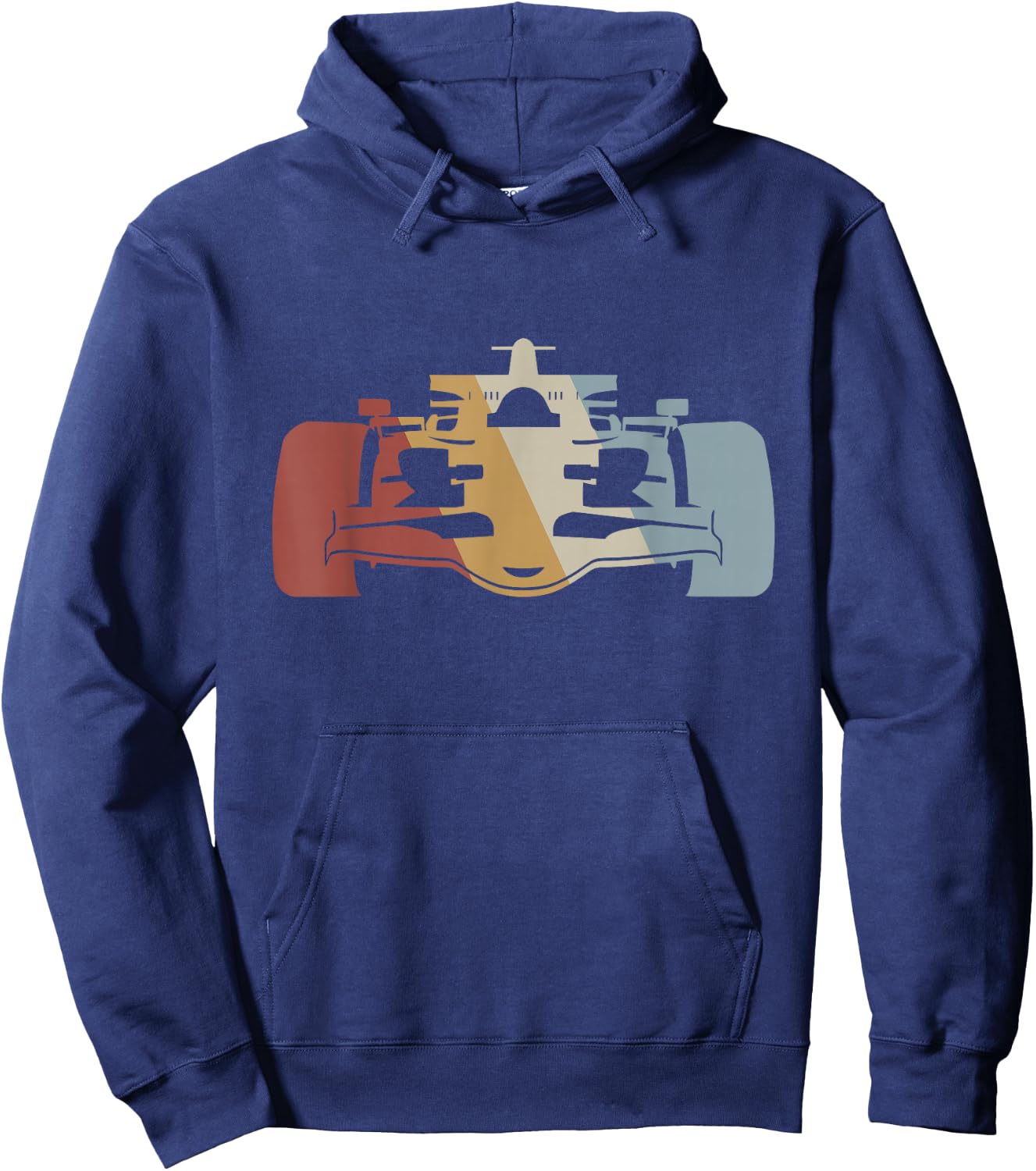Racing Car Retro Style Vintage Hoodie - Hoodie | Navy