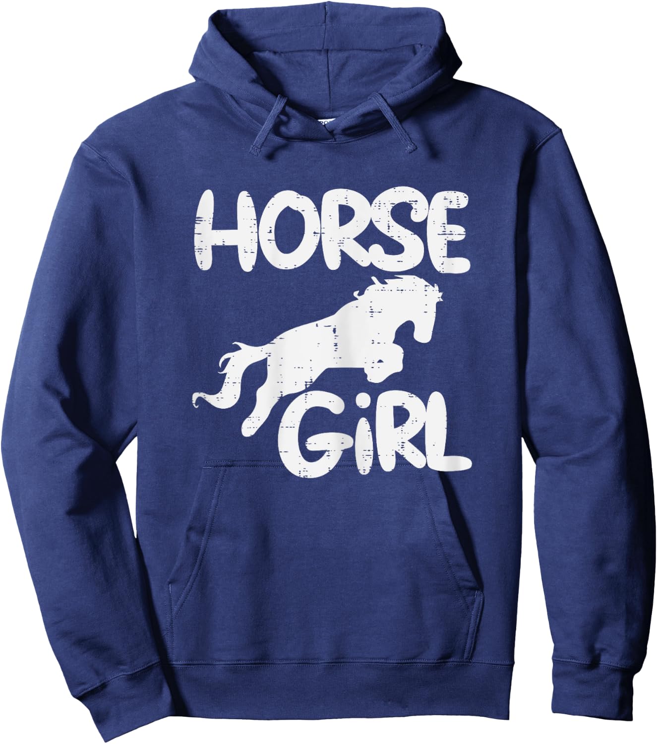 Horse Girl Animal Horseback Riding Equestrian Girls Women Hoodie - Hoodie | Navy