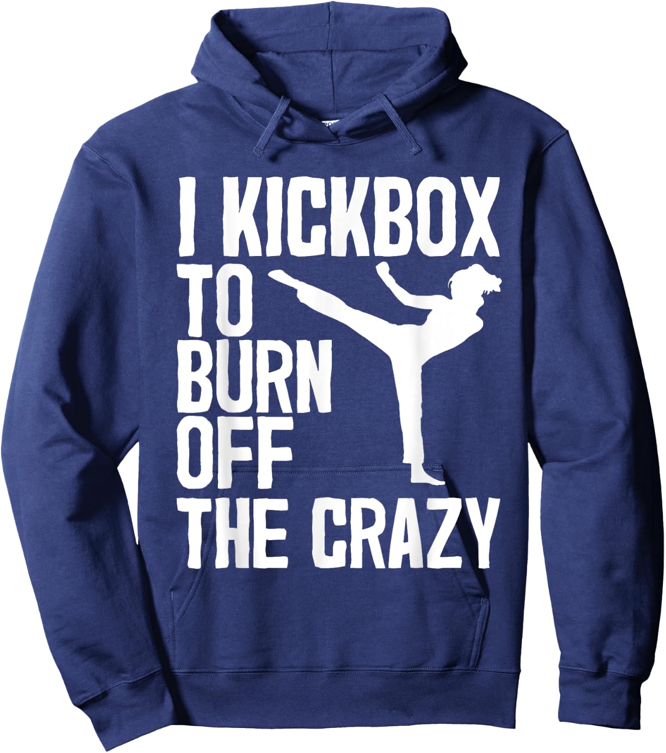 Cool Kickboxing Women Kickboxer Jab Workout Fitness Hoodie - Hoodie | Navy