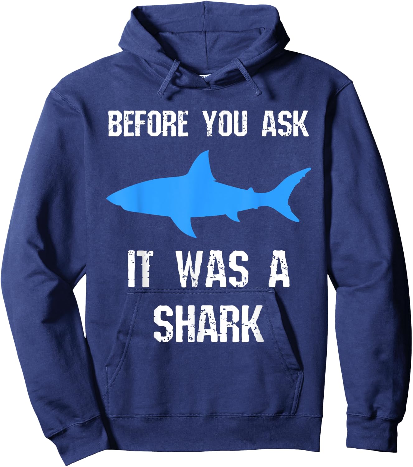 Funny Amputee Amputation Surgery Shark Humor Hoodie - Hoodie | Navy