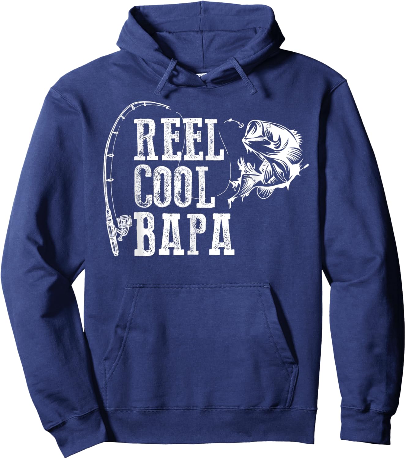 Bapa Fishing: Reel Cool Bapa Hoodie - Hoodie | Navy