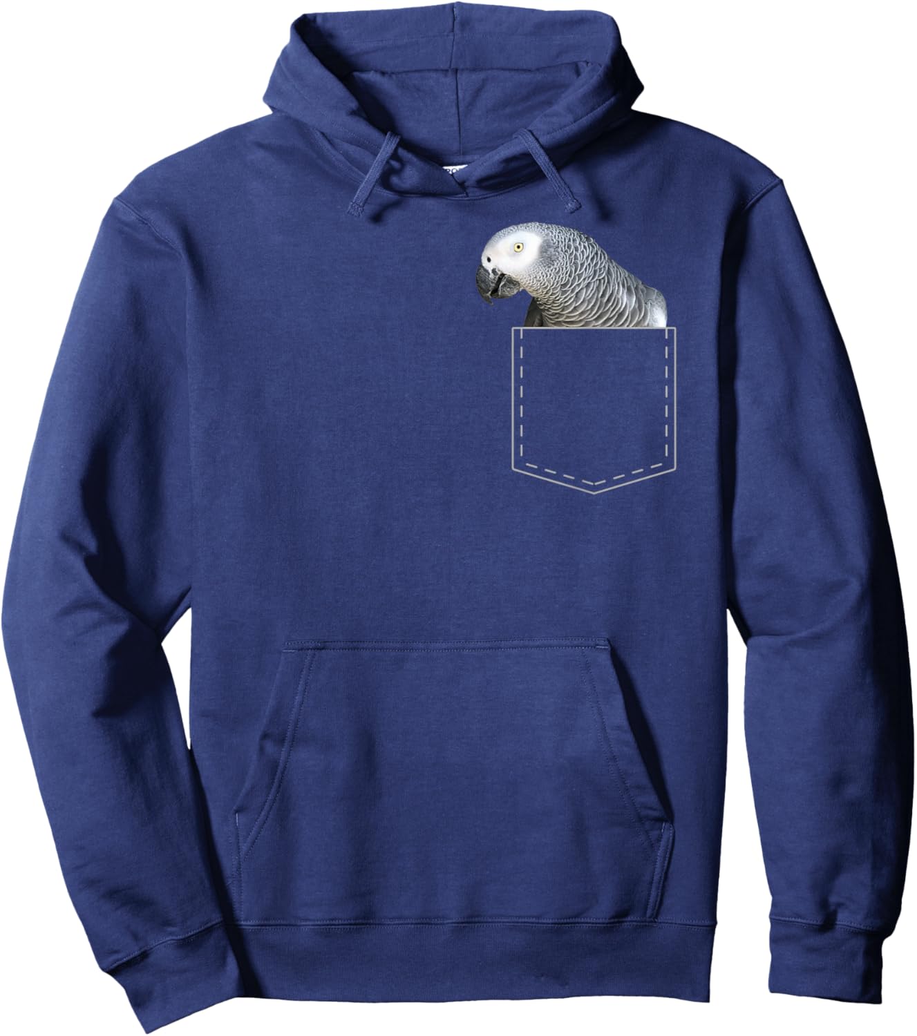 African Grey Parrot African Grey Parrot Hoodie - Hoodie | Navy
