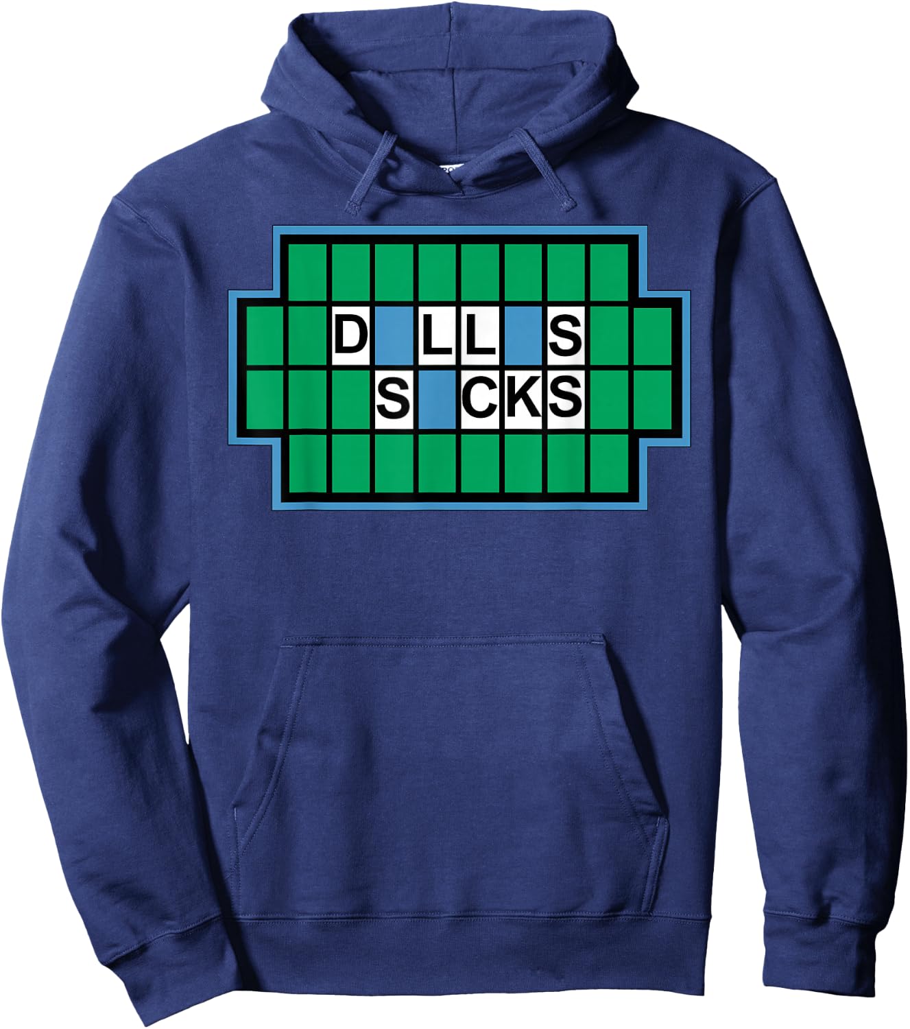 Miftees Dallas Sucks - I Hate Dallas Shirt - Men's Black Cotton Polyester Blend Classic Fit Short Sleeve - Small Hoodie - Hoodie | Navy