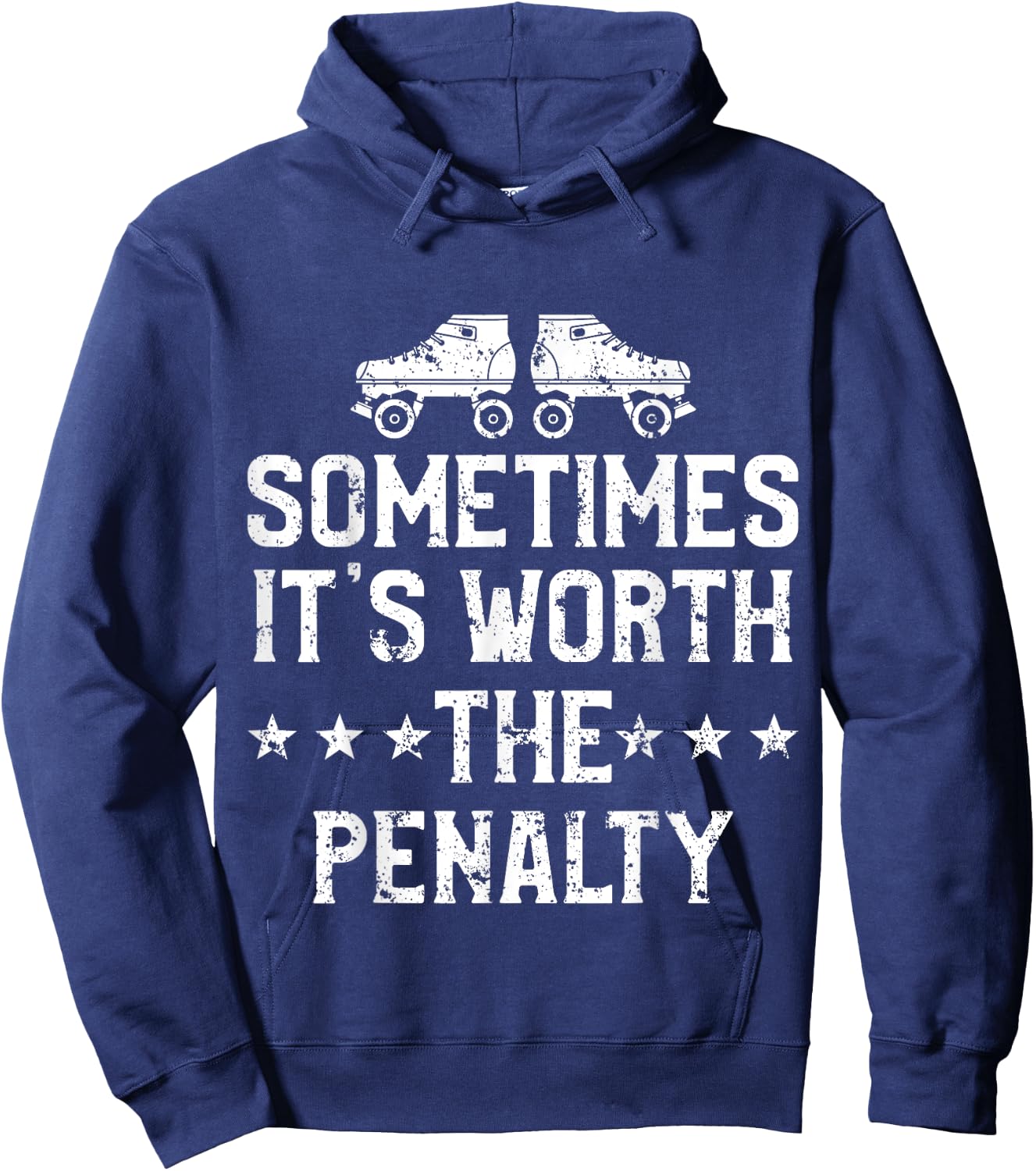Roller Derby Player Penalty Skating Team Hoodie - Hoodie | Navy