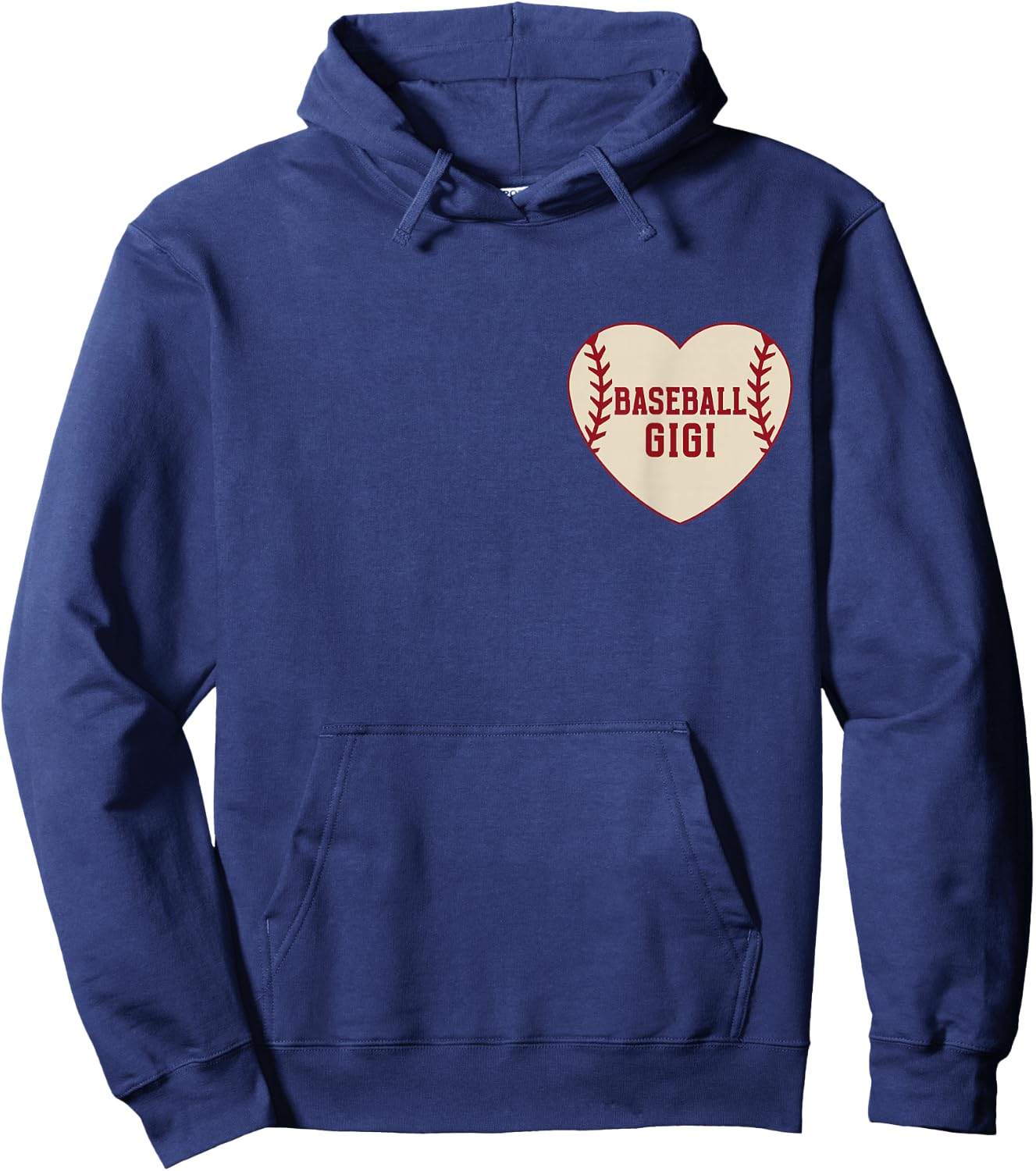 Baseball Gigi Retro Pocket Heart Grandma Mother's day Hoodie - Hoodie | Navy