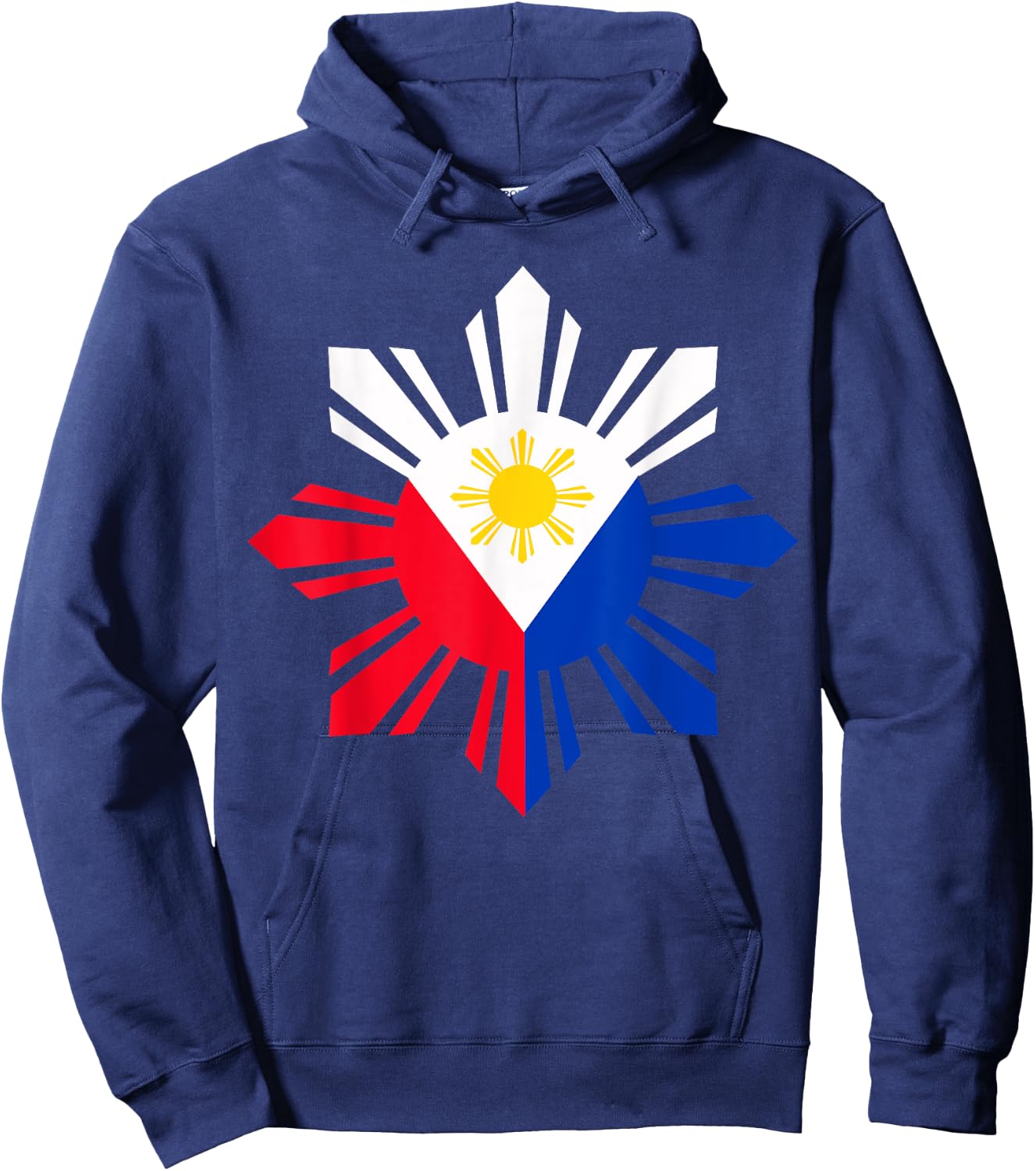Philippine Flag Pinoy Flag Filipino Shirt Pinoy Sun Hoodie - Hoodie | Navy