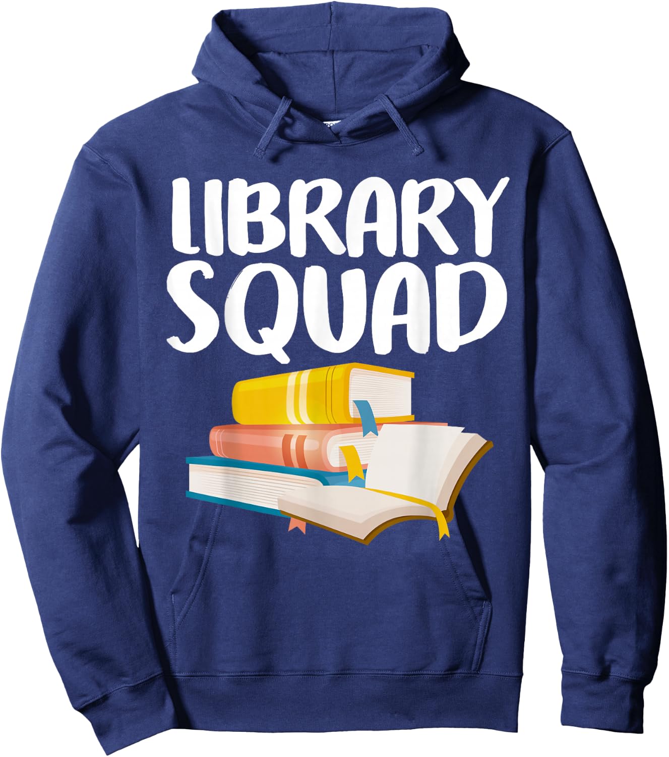 Funny Library Art Women Bookworm Book Lovers Readers Hoodie - Hoodie | Navy