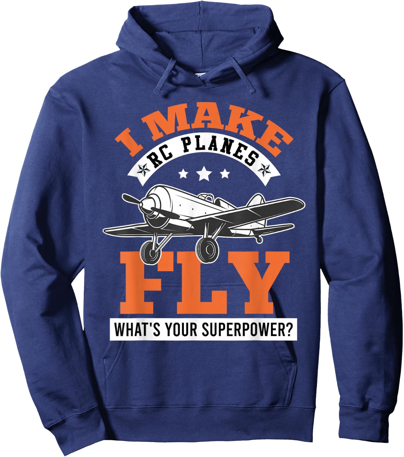 RC Plane I make RC Planes Fly Model Airplane Pilot Hoodie - Hoodie | Navy