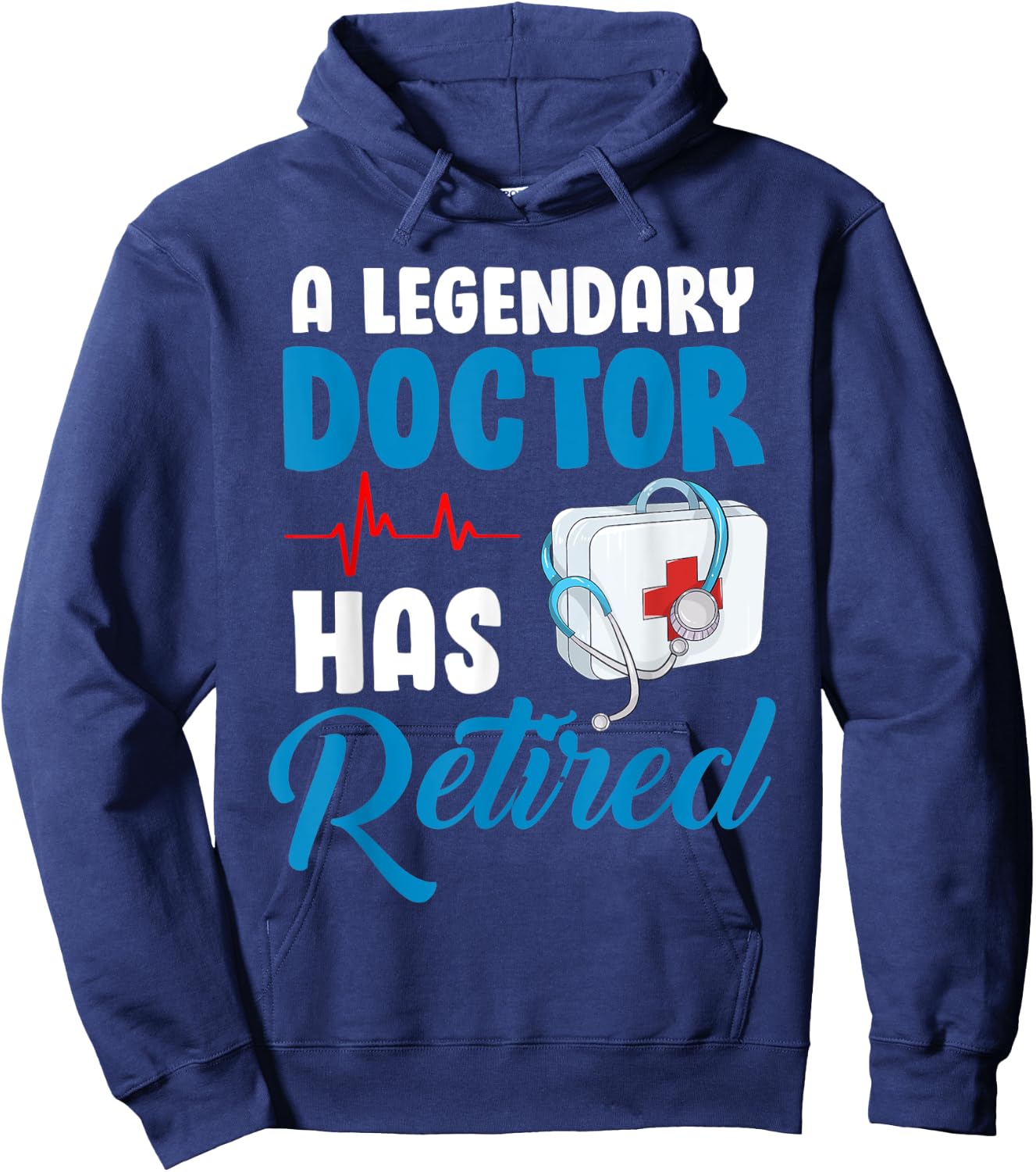 Retired Doctor Retirement Shirt for Retiring Medical MD Hoodie - Hoodie | Navy
