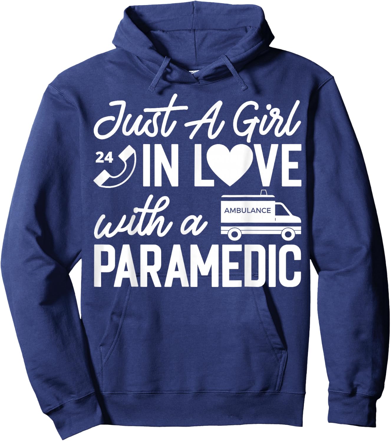 Paramedic Wife Apparel - Best Funny Paramedics Design Hoodie - Hoodie | Navy
