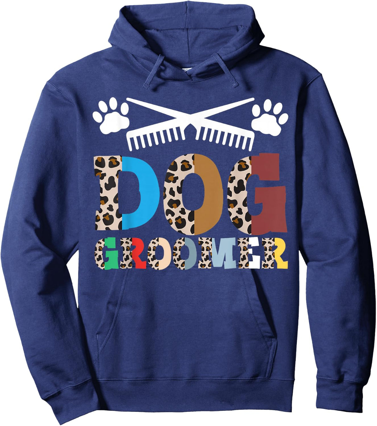 Dog Groomer Pet Grooming Fur Artist Animal Stylist Hoodie - Hoodie | Navy