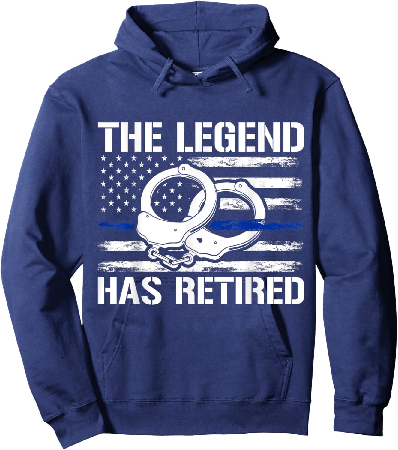 The Legend Has Retired Police Hoodie - Hoodie | Navy