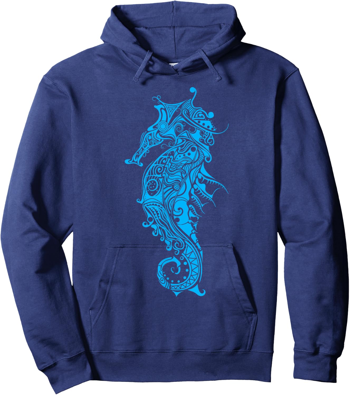 Tribal Seahorse Shirt - Seahorse Lovers Shirt - Seahorse Hoodie - Hoodie | Navy