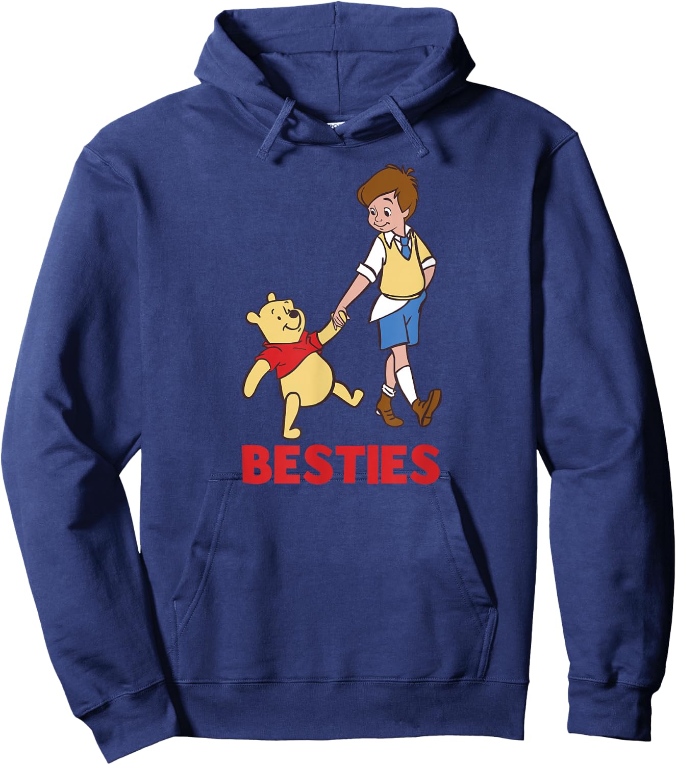 Winnie the Pooh - Christopher Robin Pooh Besties Hoodie - Hoodie | Navy